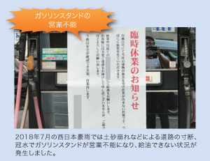 ガソリンスタンドの営業不能